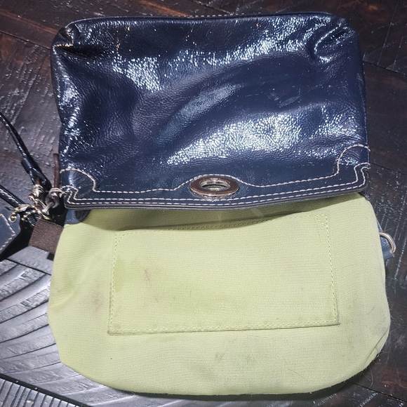 Elegant Blue Leather Clutch - Picture 5 of 10